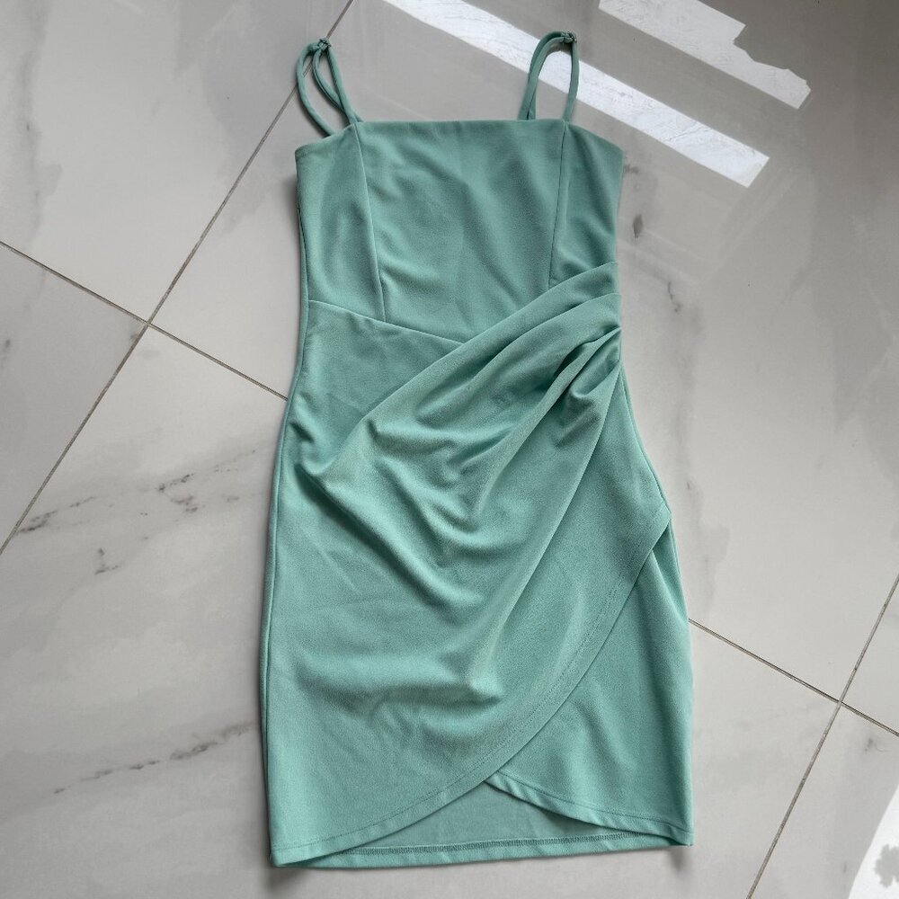 ReVamped | Mini Dress | Small | Baby Blue | High Stretch Bodycon - Picture 2 of 7